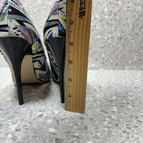 Steve Madden Madden Girl OhNice Fabric Print Heels Pumps Size 7M Stiletto Heels - Picture 12 of 14